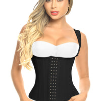 FAJA CHALECO 9 VARILLAS TALLE LARGO TIRANTE ANCHO CON AJUSTE EN BROCHES F5055A