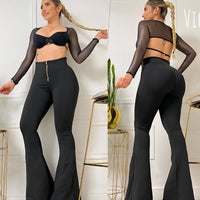LEGGINS BOOTYUP BOTA CAMPANA CON CIERRE LG2779