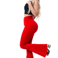 LG2783 LEGGINS BOOTYUP BOTA CAMPANA CON BOTÓN