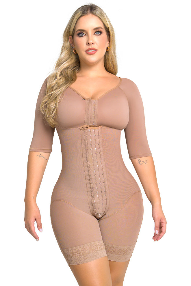 FM3110 LABELLA FAJA MEDIA PIERNA CON BRASIER Y MANGAS POWER UP MAXI