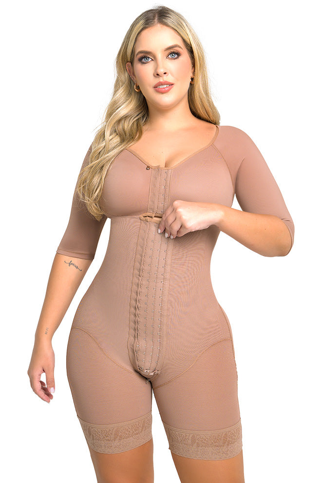 FM3110 LABELLA FAJA MEDIA PIERNA CON BRASIER Y MANGAS POWER UP MAXI