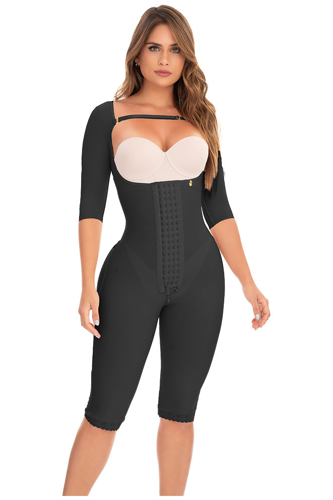 FAJA A LA RODILLA CON MANGAS ETAPA 1 DOBLE TALLA CON 4 LINEAS DE AJUSTE EN BROCHES REALCE ULTRA SECRET FC8216