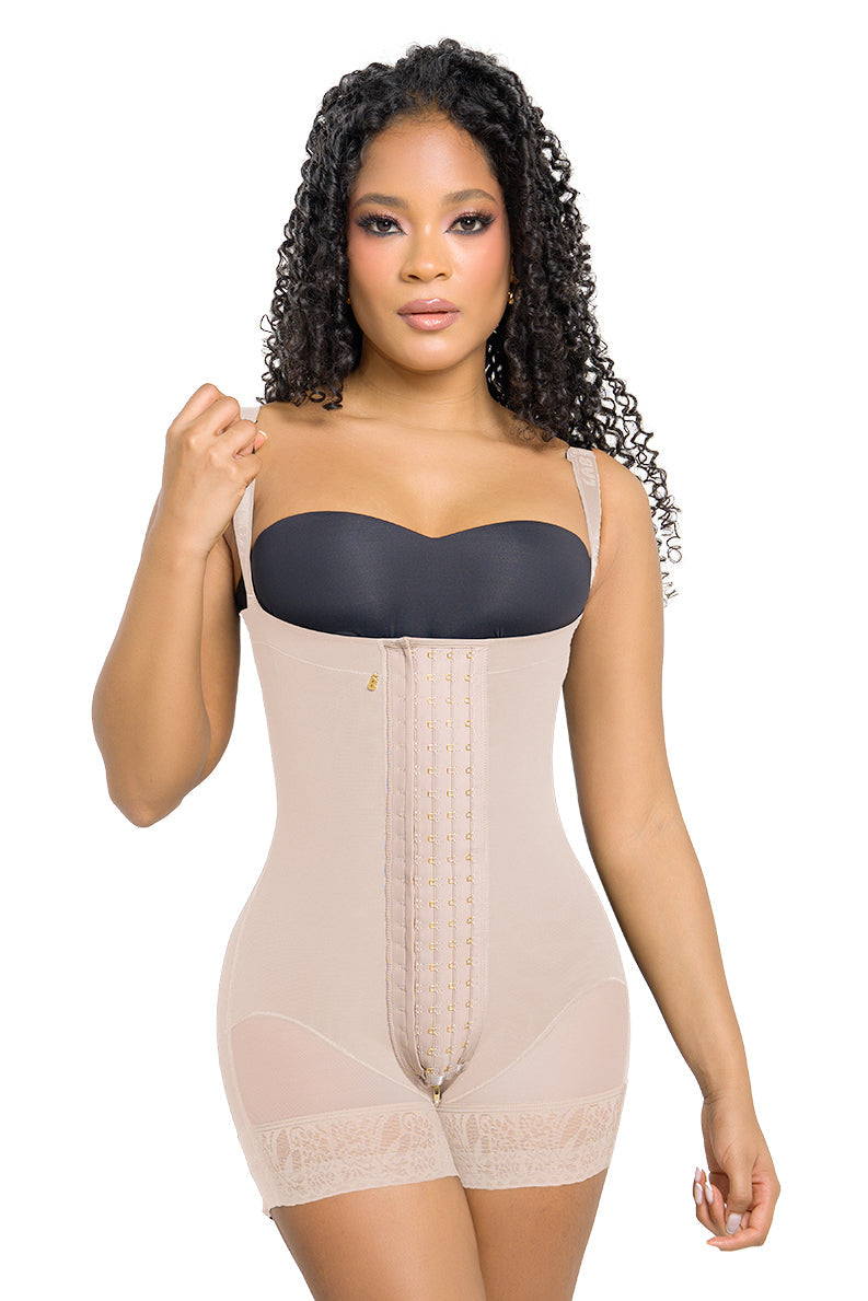 FE3101 LABELLA FAJA EXTRA CORTA STRAPLE POWER UP MAXI 4 BROCHES
