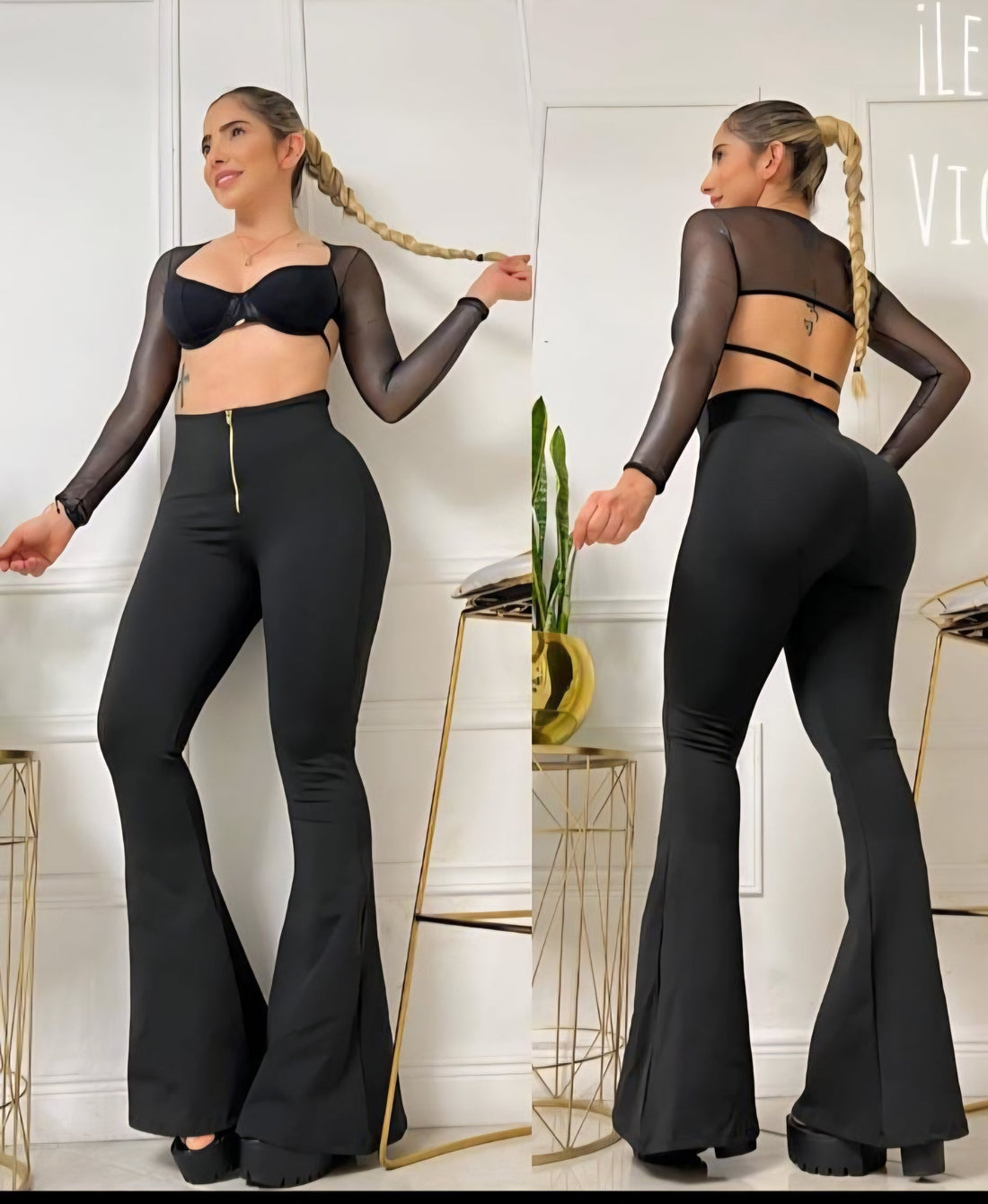 LEGGINS BOOTYUP BOTA CAMPANA CON CIERRE LG2779