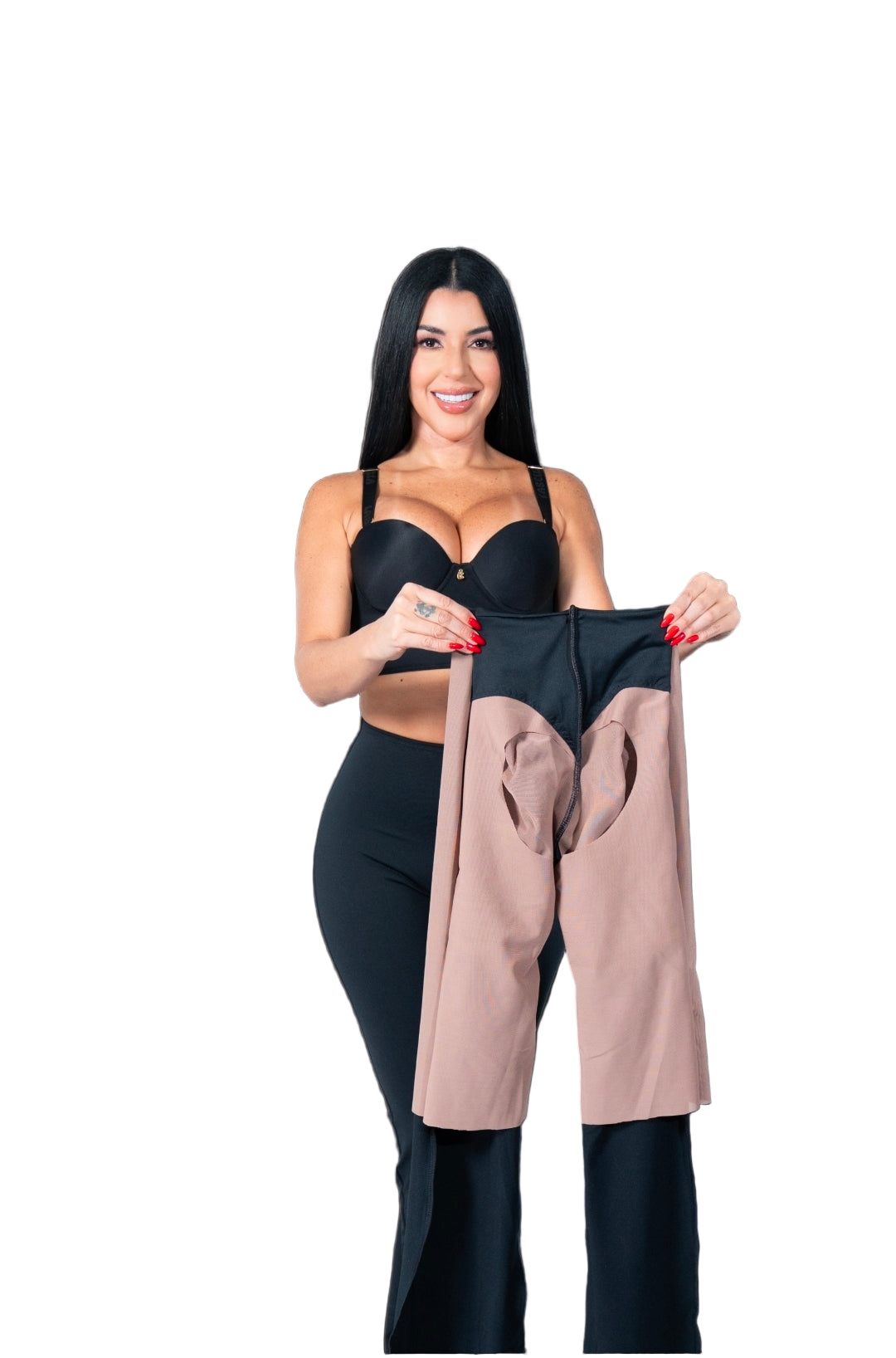 LEGGINGS FAJA  BBLUXURY DOBLE REALCE CAMPANA LEVANTA POMPA Y CONTROL ABDOMEN